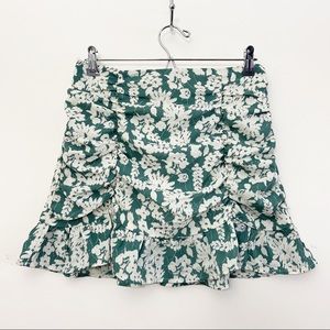 Lilyful Floral Skirt Green White